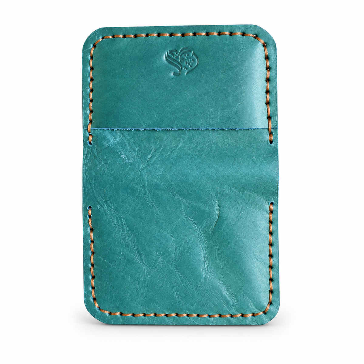El Darweesh Outlet Card Holder Turquoise Tan 3