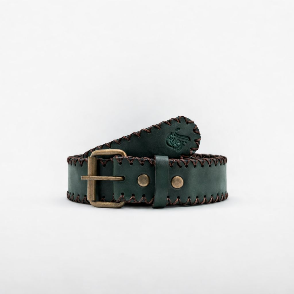 Stitched Belt Green