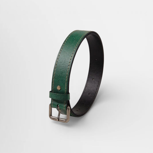 Leather Belt Green