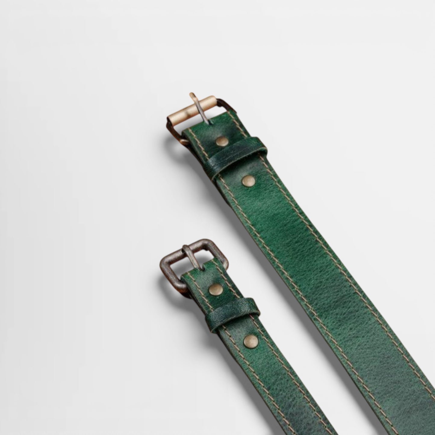 Leather Belt Green