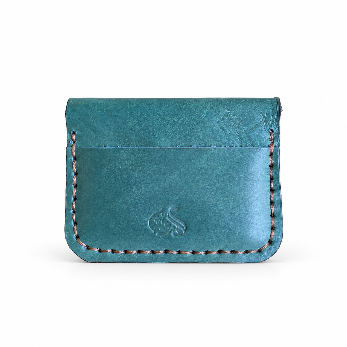 El Darweesh Outlet Card Holder Turquoise Tan 1
