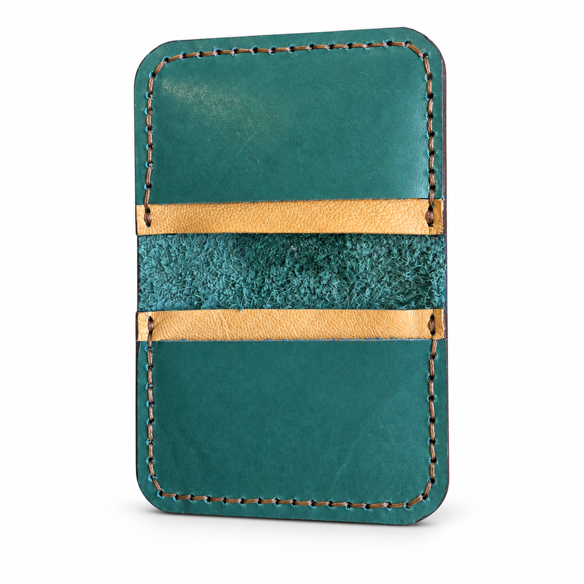 El Darweesh Outlet Card Holder Turquoise Tan 2