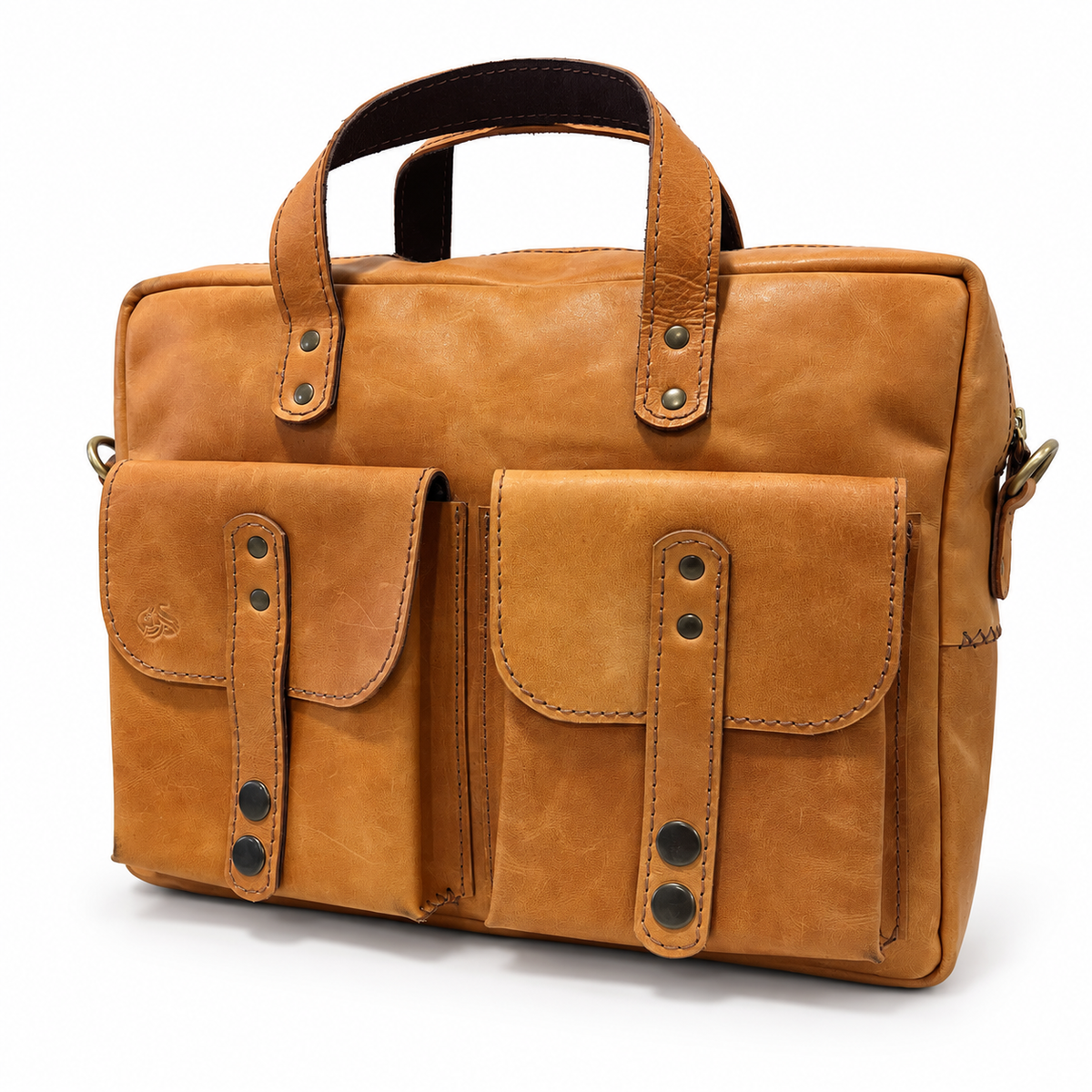 El Darweesh Outlet Laptop Bag 13 inch Tan 3