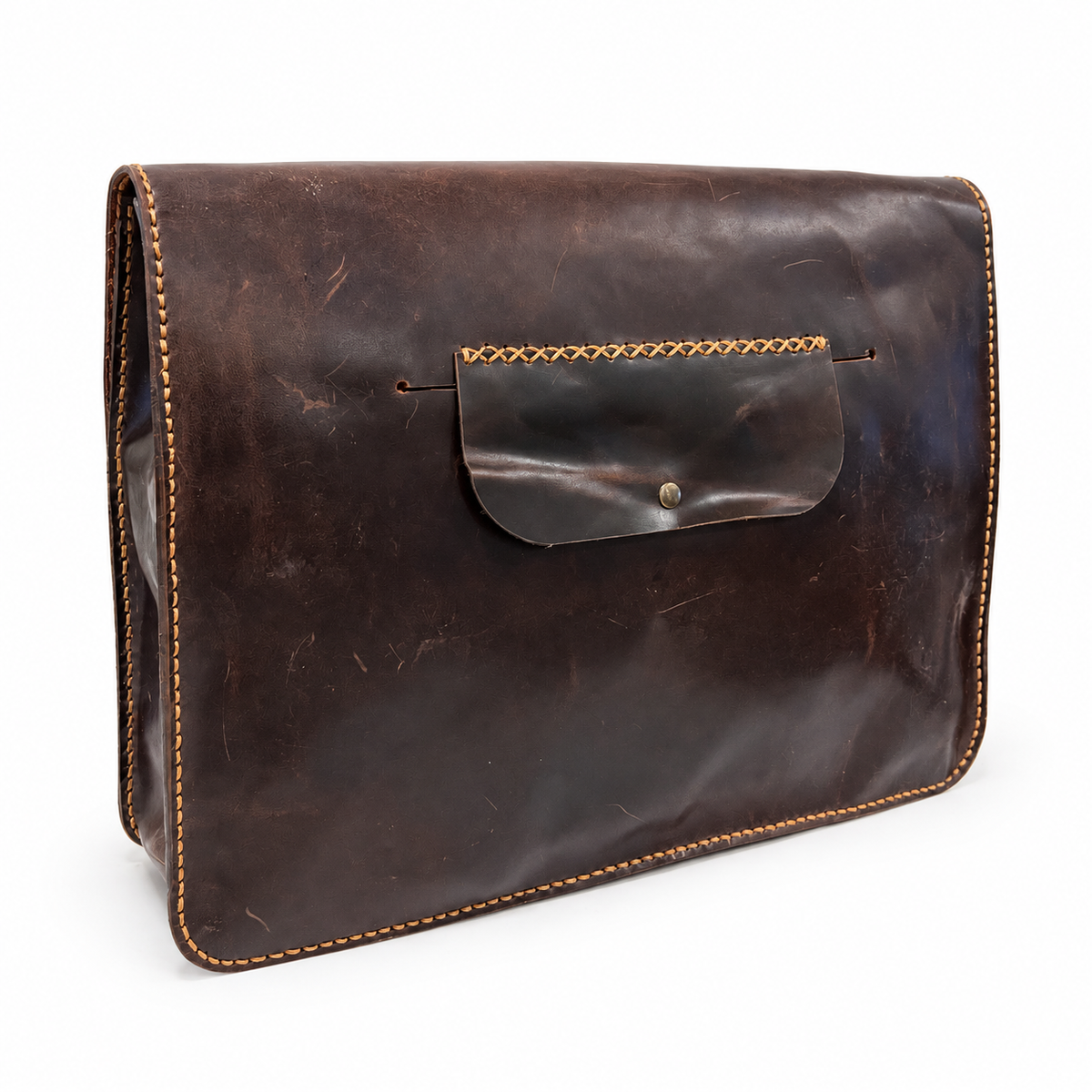 El Darweesh Outlet Laptop Bag 15 inch Dark Brown 1