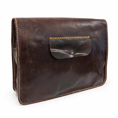 El Darweesh Outlet Laptop Bag 15 inch Dark Brown 1