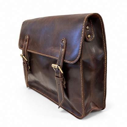 El Darweesh Outlet Laptop Bag 15 inch Dark Brown 2