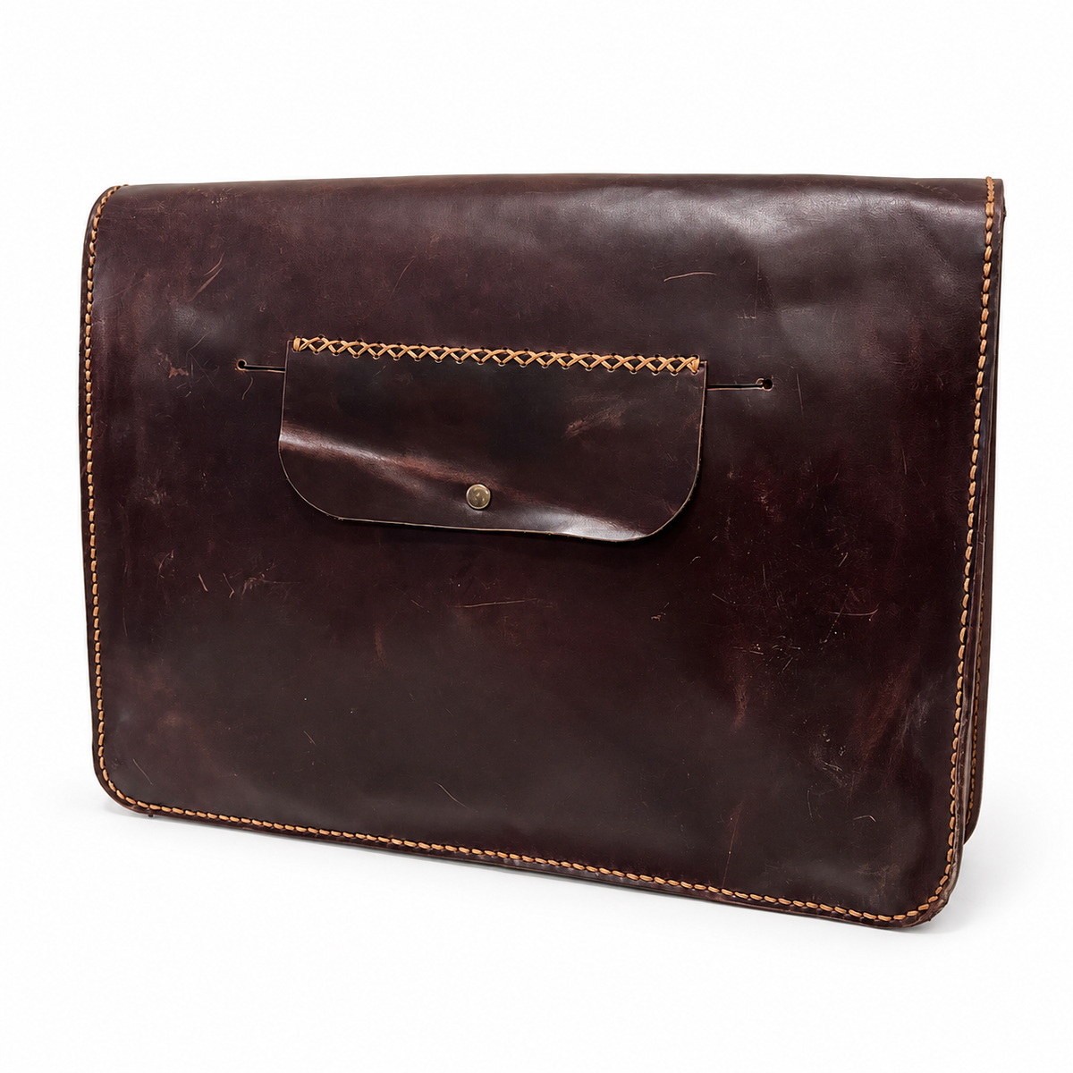 El Darweesh Outlet Laptop Bag 15 inch Dark Brown 3