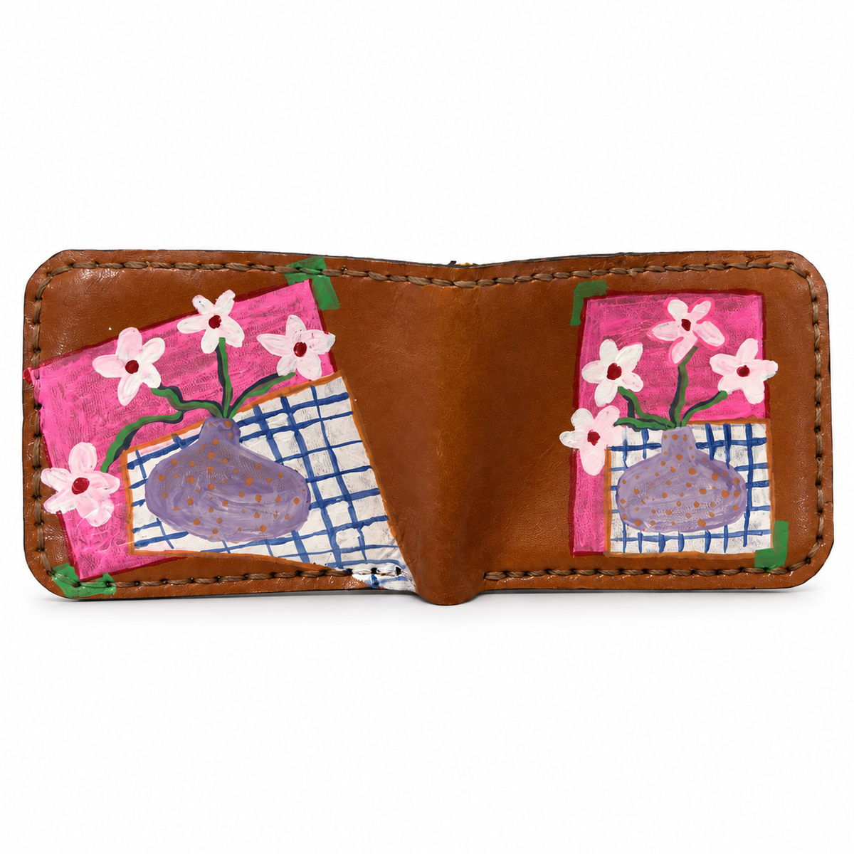 Men Wallet - Brown & Multicolor