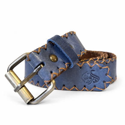 El Darweesh Outlet Stitched Belt Blue 1