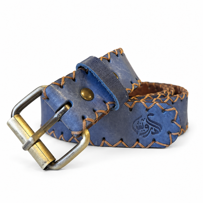 El Darweesh Outlet Stitched Belt Blue 2