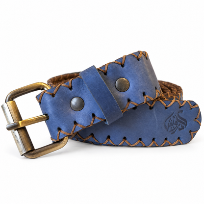 El Darweesh Outlet Stitched Belt Blue 3