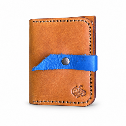 El Darweesh Outlet Trifold Wallet Tan Blue 2